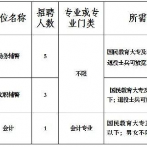 2020年青海省西寧市公安局東川工業(yè)園區(qū)公安分局面向社會公開招聘警務(wù)輔助人員公告 ...