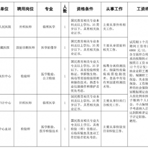 關(guān)于公開招聘果洛州教育衛(wèi)生賦能計劃編外醫(yī)療衛(wèi)生專業(yè)技術(shù)人員的公告 ...