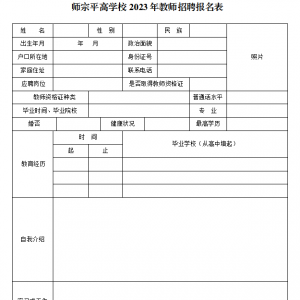 云南曲靖師宗平高學校（師宗縣第四中學）面向全國招聘自聘教師54人 ...