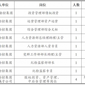 沈陽盛京金控投資集團有限公司招聘12人公告